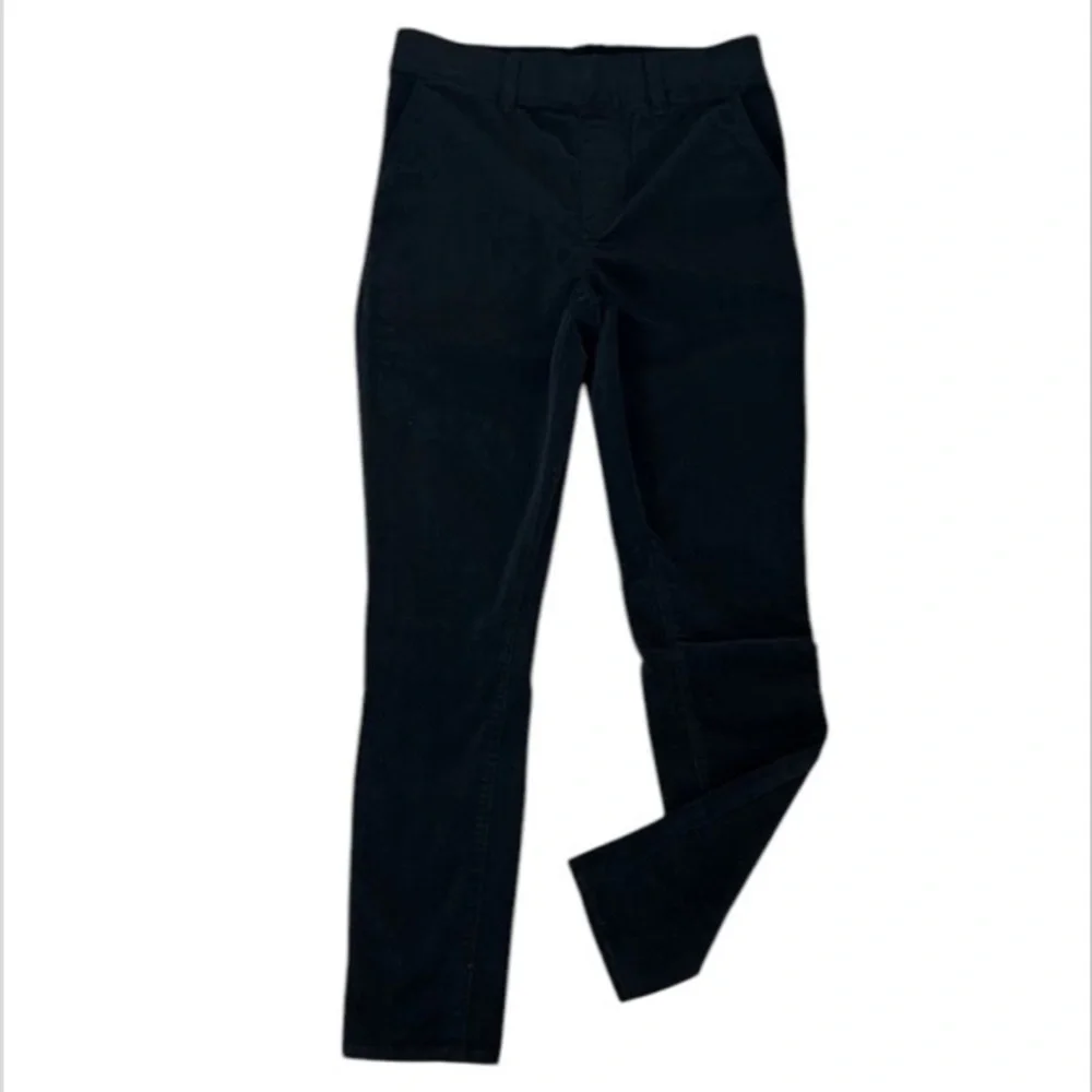 Juicy Couture black pull on corduroy pants skinny fit size 27